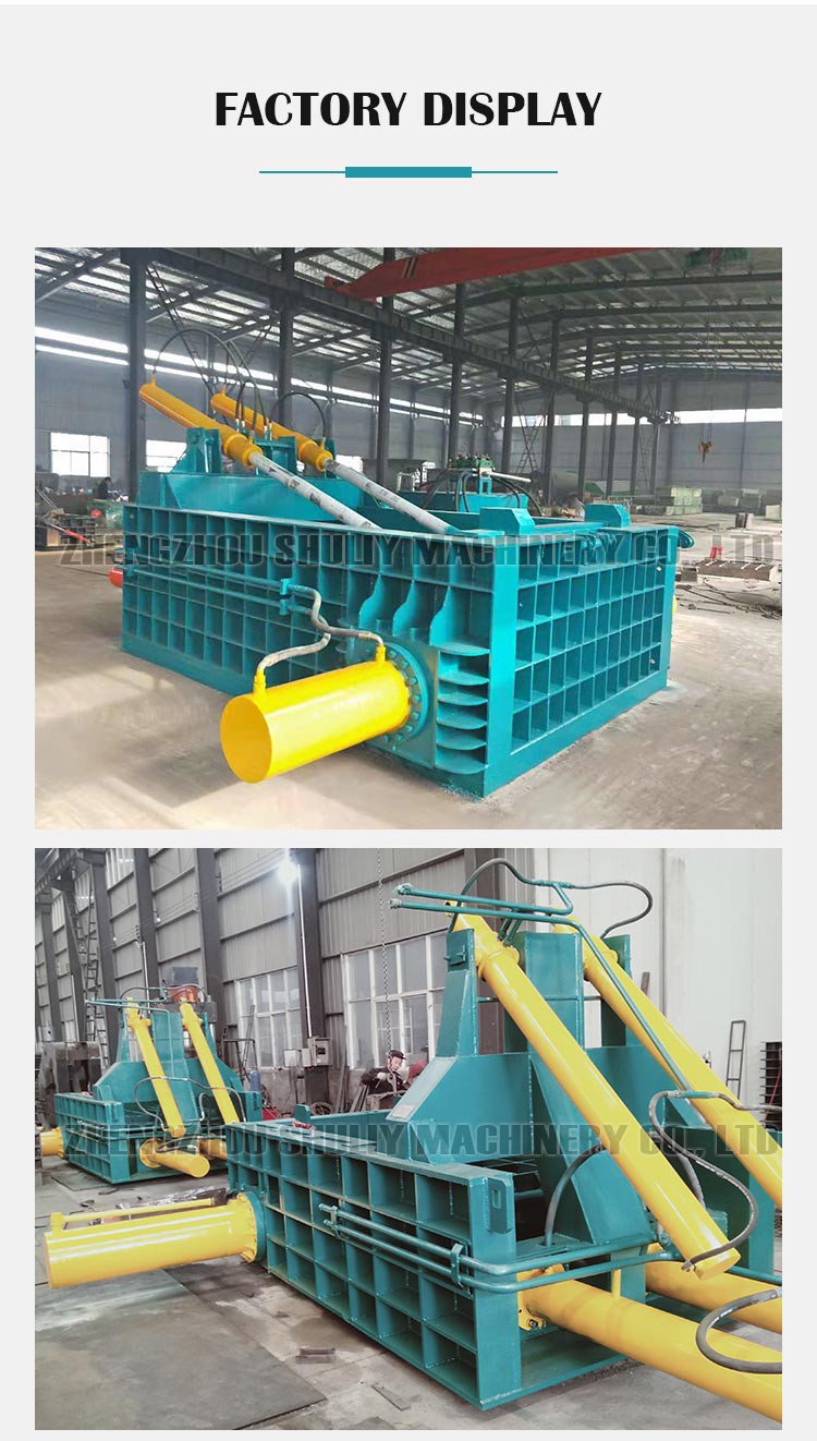 Metal scrap baling machine Metal scrap baling machine