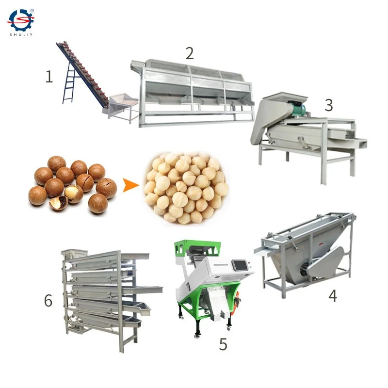 Almond Shelling Production Line