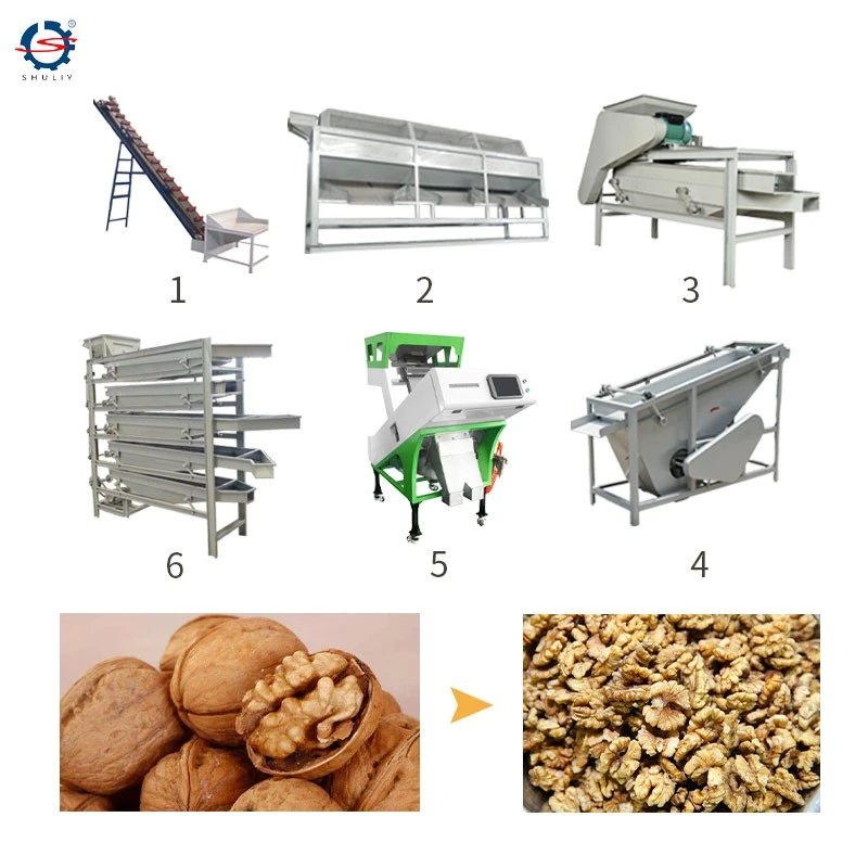 Almond Shelling Production Line